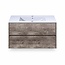 Fabriecio Liverpool badkamermeubel 90 cm steen met witte wastafel en kraangat