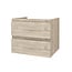 Aloni Sally badkamermeubel 60 cm licht hout met witte wastafel