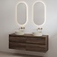 Best Design Lavita badkamermeubel 200 cm espresso brown met meubelblad voor waskom