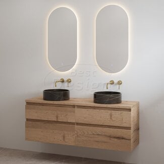 Best Design Lavita badkamermeubel 140 cm halifax met meubelblad voor waskom