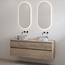 Best Design Lavita badkamermeubel 160 cm frosted brown met meubelblad voor waskom