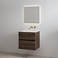 Best Design Splash badkamermeubel 60 cm espresso brown met glanswitte wastafel zonder kraangat