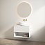Best Design Rigatti badkamermeubel 100 cm mat wit met glanswit meubelblad voor waskom