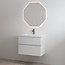 Best Design Quick badkamermeubel 80 cm glans wit met glanswitte wastafel