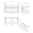 Best Design Quick badkamermeubel 100 cm glans wit met mat zwarte wastafel