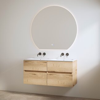 Best Design Bora badkamermeubel 120 cm halifax met dubbele wastafel zonder kraangat