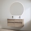 Best Design Bora badkamermeubel 120 cm frosted brown met dubbele wastafel en 2 kraangaten
