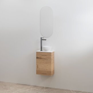Best Design Mali toiletmeubel 36 cm halifax met mat wit meubelblad