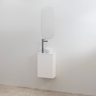Best Design Mali toiletmeubel 36 cm mat wit met mat wit meubelblad