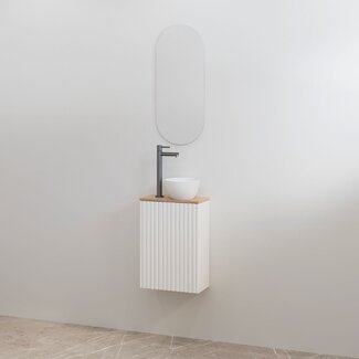 Best Design Mali toiletmeubel 36 cm mat wit met halifax meubelblad