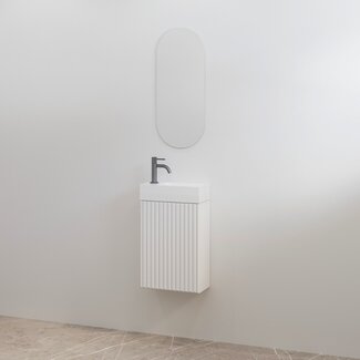 Best Design Mali toiletmeubel 36 cm mat wit met glanswitte fontein
