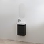 Best Design Mali toiletmeubel 36 cm mat zwart met glanswitte fontein