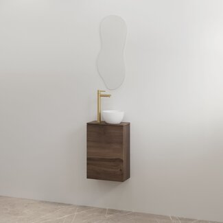 Best Design Siva toiletmeubel 36 cm espresso brown met espresso brown meubelblad