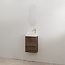 Best Design Siva toiletmeubel 36 cm espresso brown met glanswitte fontein