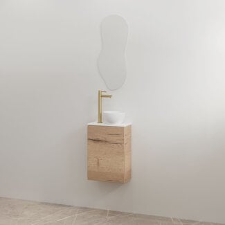 Best Design Siva toiletmeubel 36 cm halifax met mat wit meubelblad
