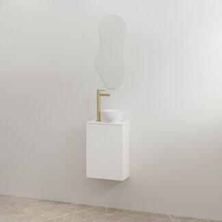 Best Design Siva toiletmeubel 36 cm mat wit met mat wit meubelblad