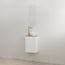 Best Design Siva toiletmeubel 36 cm mat wit met frosted brown meubelblad