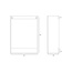 Best Design Siva toiletmeubel 36 cm glans wit met frosted brown meubelblad