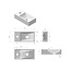Best Design Siva toiletmeubel 36 cm glans wit met glanswitte fontein