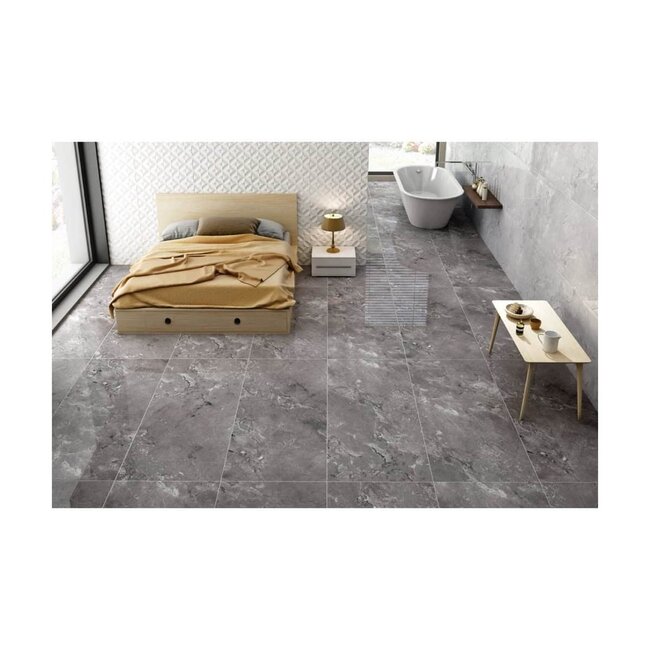Castano Gris glans vloer- en wandtegel 60x120 cm