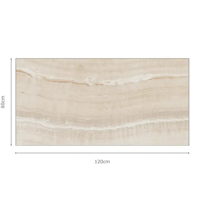 Crystal Beige glans vloer- en wandtegel 60x120 cm