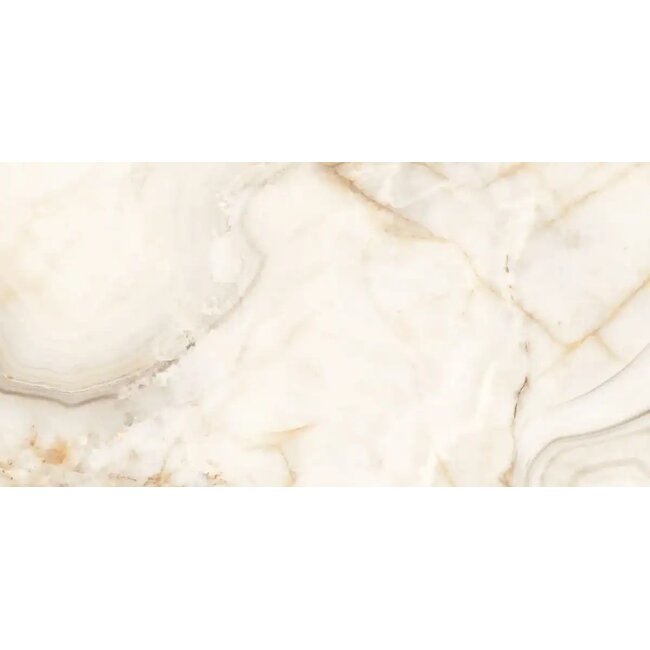 Ember Onyx Beige glans vloer- en wandtegel 60x120 cm
