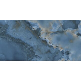 Oni Blue glans vloer- en wandtegel 60x120 cm