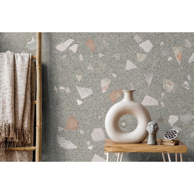 Neo Stone Grey mat vloer- en wandtegel 60x120 cm