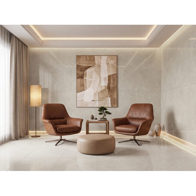 Astor Sand glans vloer- en wandtegel 60x120 cm