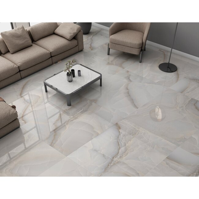 Harvey Natural glans vloer- en wandtegel 120x120 cm