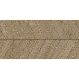 Baku Chevron Roble mat vloer- en wandtegel 60x120 cm