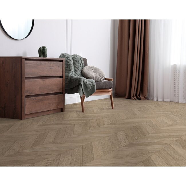 Baku Chevron Roble mat vloer- en wandtegel 60x120 cm