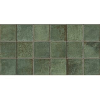 Easy Block Green mat wandtegel 32x62,5 cm