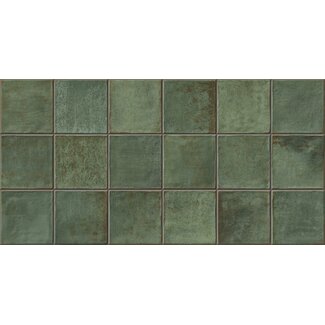 Easy Block Green glans wandtegel 32x62,5 cm