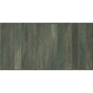 Easy Long Green mat wandtegel 32x62,5 cm