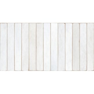 Easy Long White glans wandtegel 32x62,5 cm