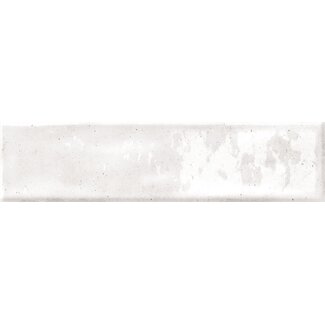 Mallorca White glans wandtegel 7,5x30 cm