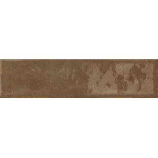 Mallorca Brown glans wandtegel 7,5x30 cm