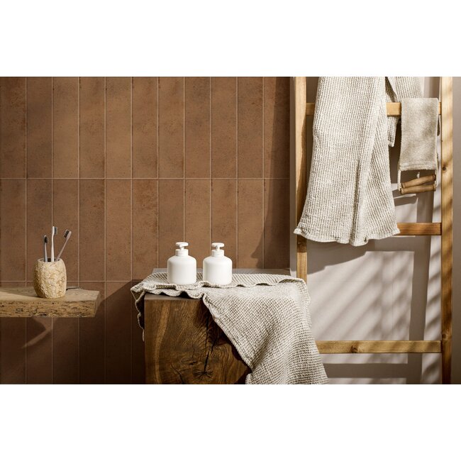 Soller Brown mat wandtegel 7,5x30 cm
