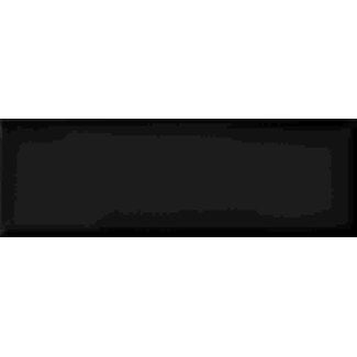 Vera Black glans wandtegel 5x15 cm