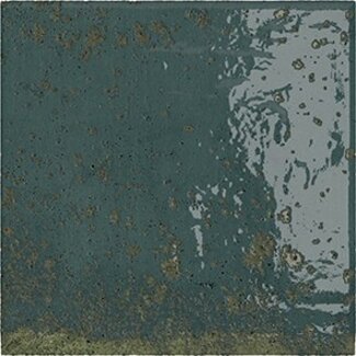Kaula Blue glans wandtegel 15x15 cm