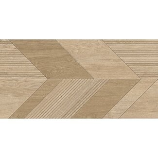 Couvet Art Deco mat vloer- en wandtegel 75x150 cm