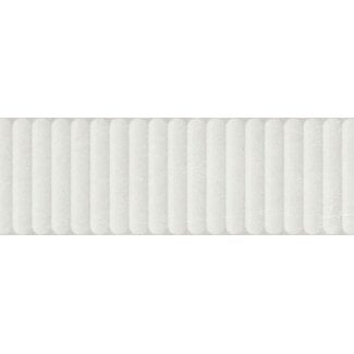 Astor Reliëf White mat wandtegel 30x90 cm