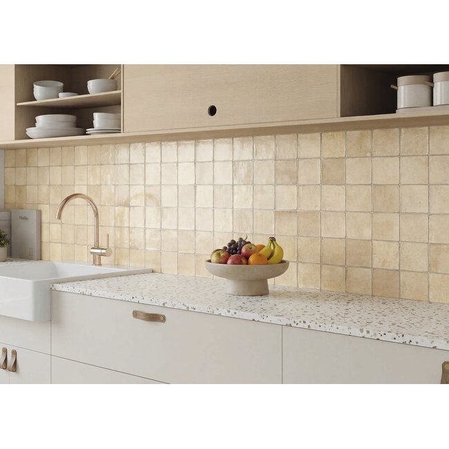 Easy Block Sand glans wandtegel 32x62,5 cm