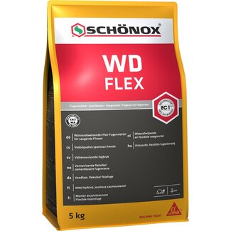 Schönox WD Flex flexibele voegmortel antraciet 5 kg