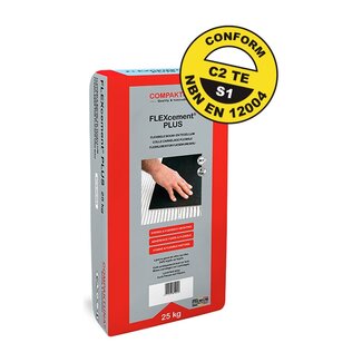 Compaktuna FLEXcement Plus flexibele tegellijm grijs 25 kg