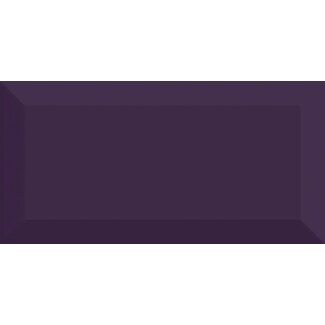 Bevel Purple glans metro wandtegel 10x20 cm