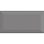 Bevel Smoke Grey glans metro wandtegel 10x20 cm