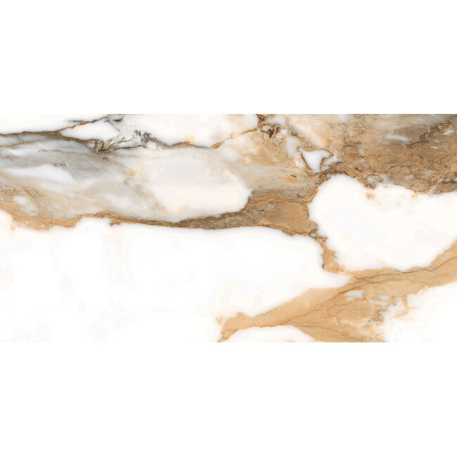 Crash Beige glans vloer- en wandtegel 30x60 cm