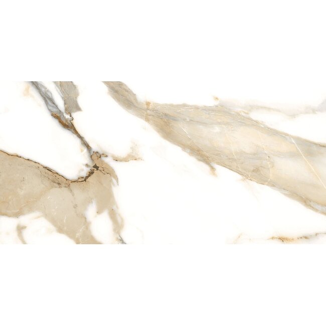 Crash Beige glans vloer- en wandtegel 30x60 cm